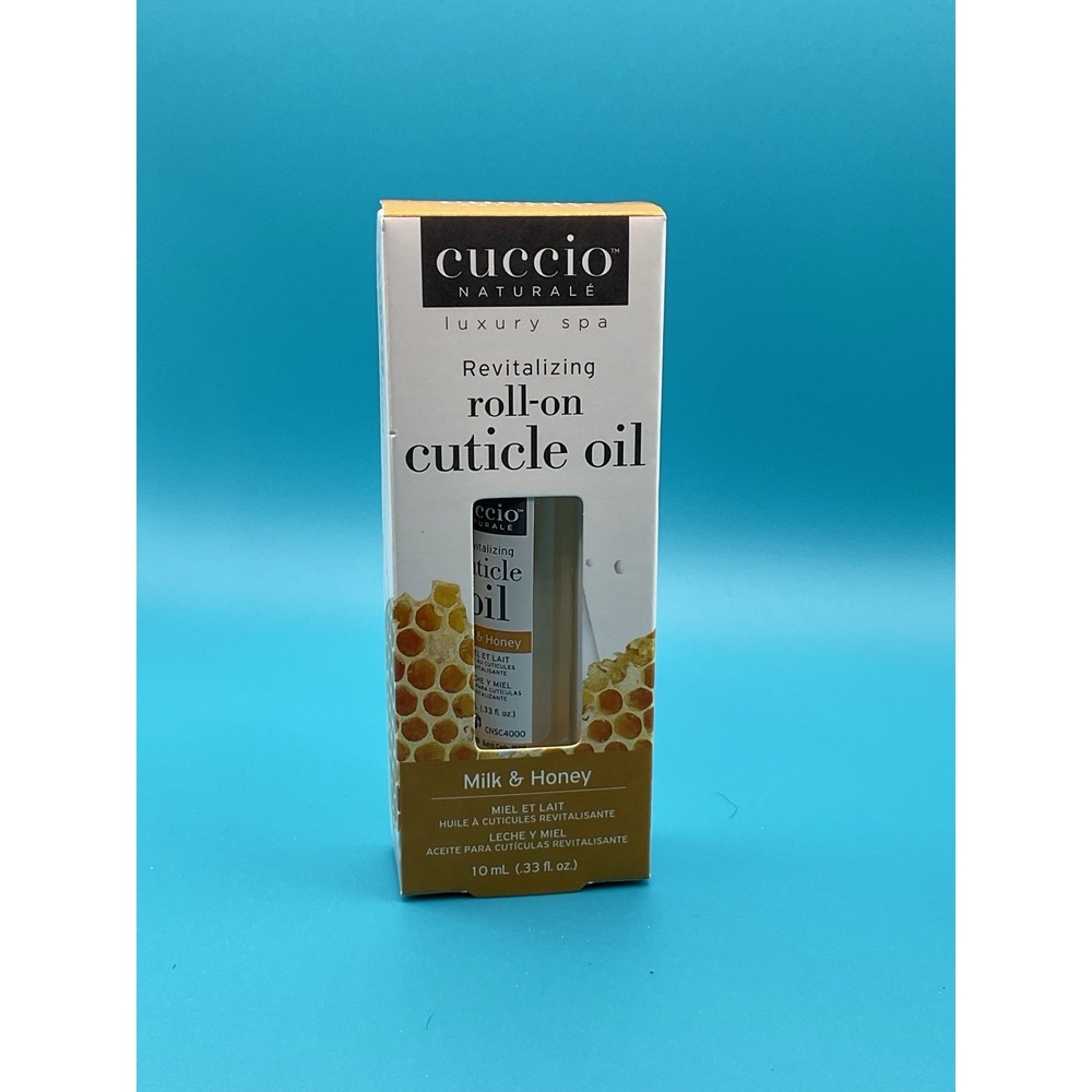Cuccio Naturale Roll-On Cuticle Oil Milk & Honey 10mL Revitalizing Nail Care New
